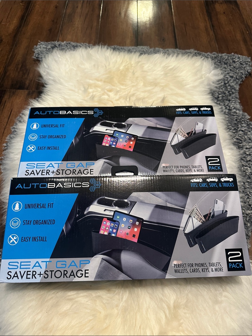 New in the boxes car seat gap storage (2 boxes)